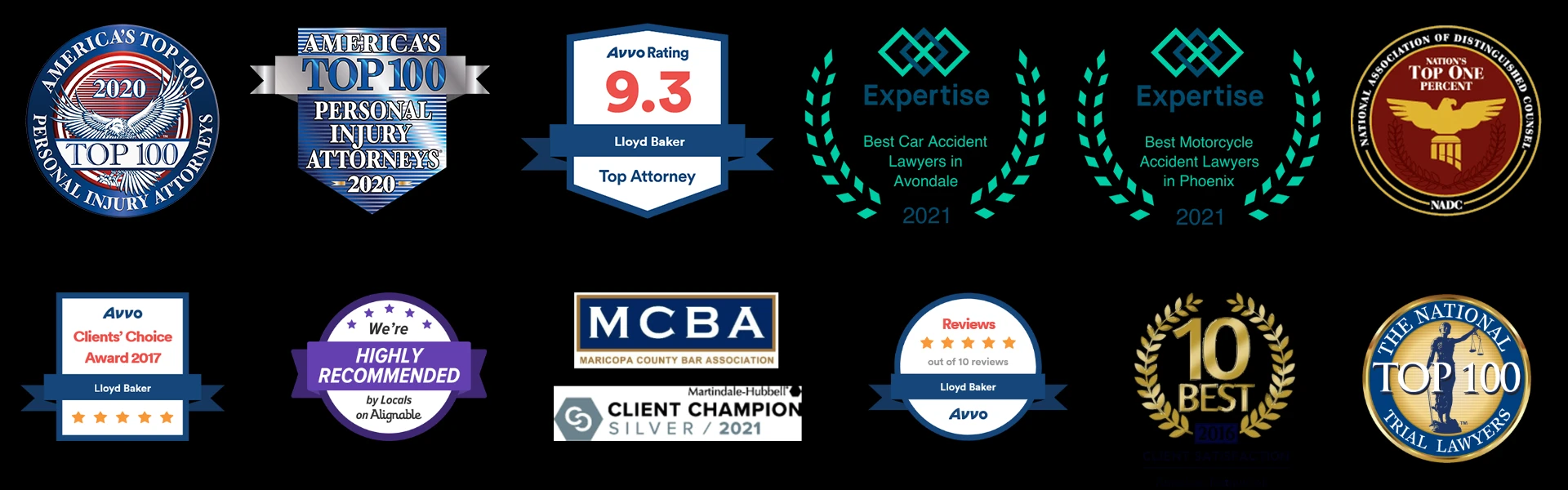 Personal Injury Attorney Awards